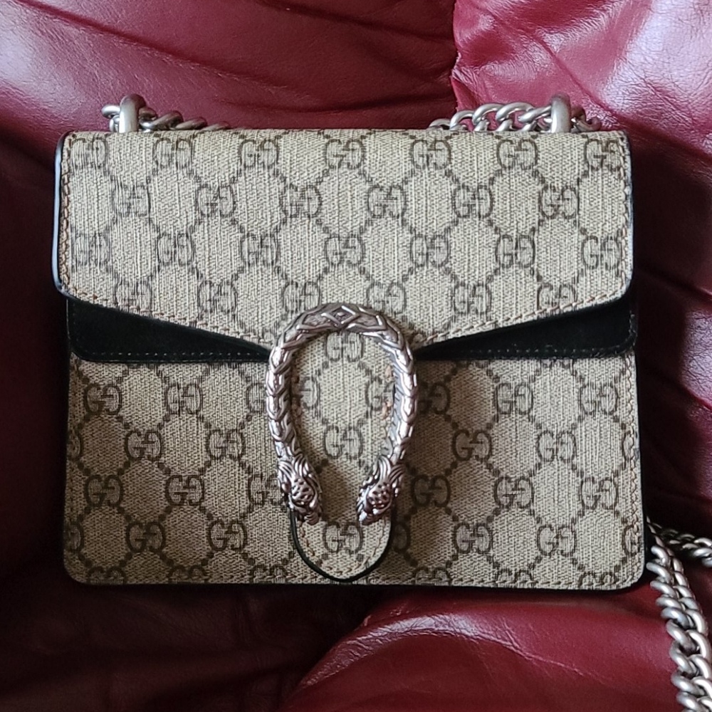 Gucci canvas handbag